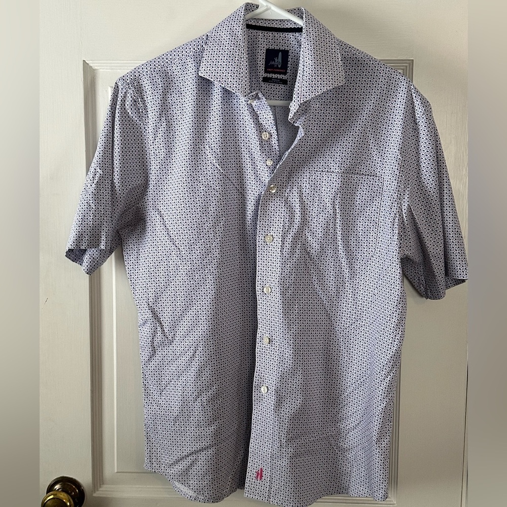 Johnnie-O Men's Blue Short Sleeve Shirt